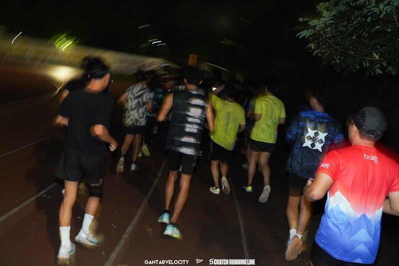 Running training in action